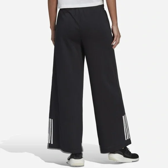 NWT Adidas Hyperglam Wide-Leg Sweatpants - Picture 3 of 5